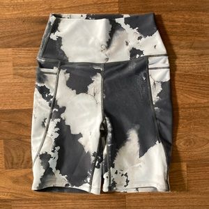 White and Gray biker shorts